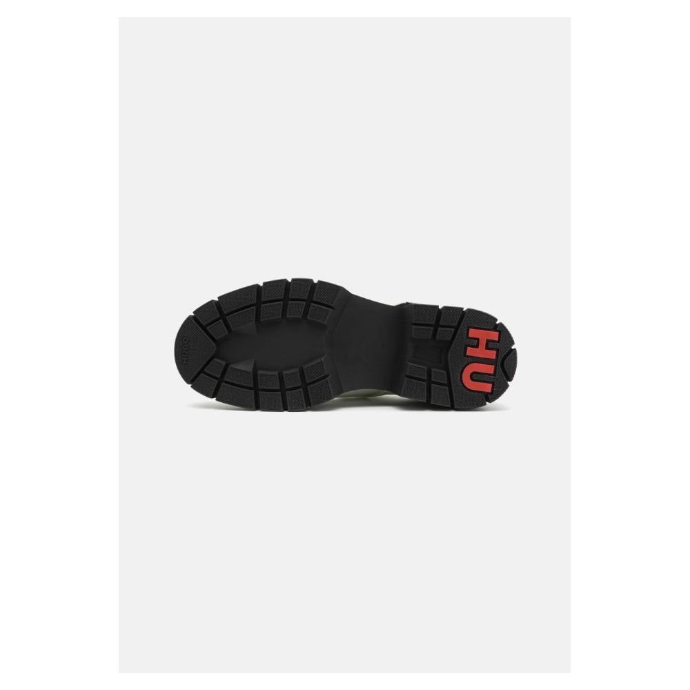 Mary-Jane Shoes in Leather with Stacked Logo