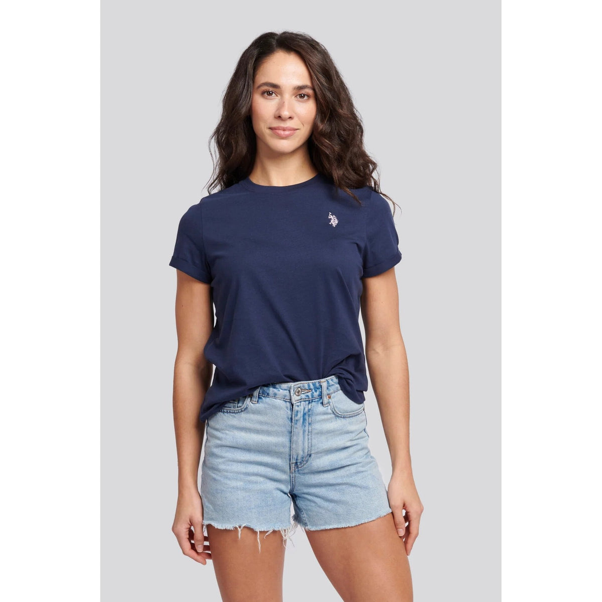 Crew Neck Tee Navy Iris S