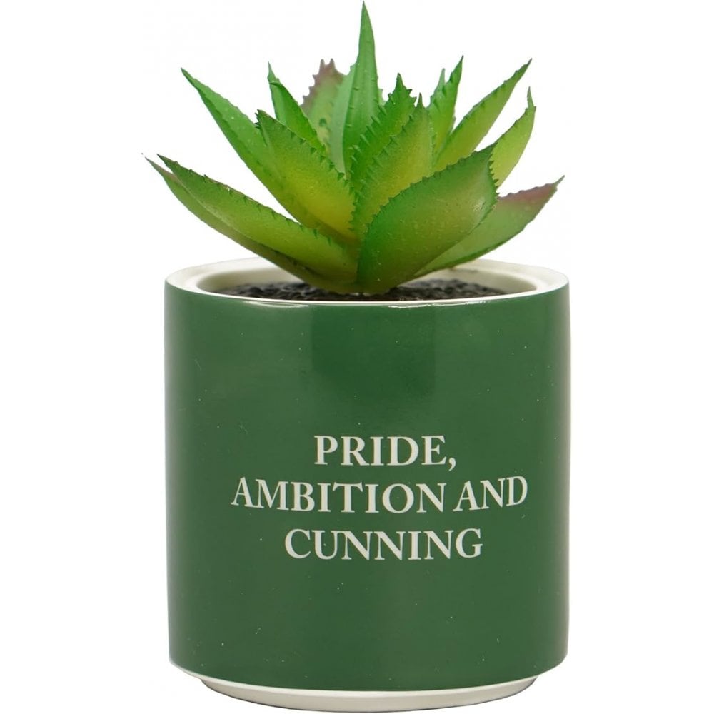 Plant Pot Faux Boxed (6.5cm) - Harry Potter (Slytherin)