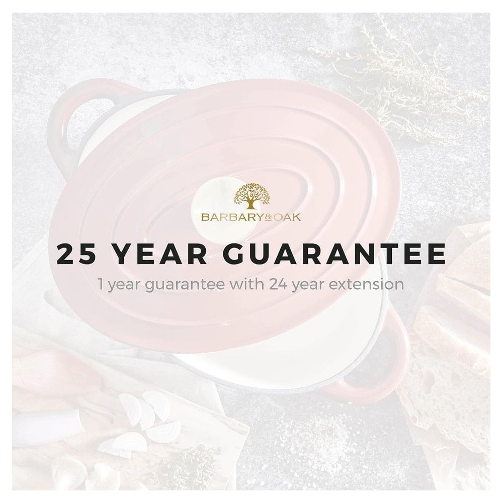 29cm Oval Casserole Cast Iron - Bordeaux Red
