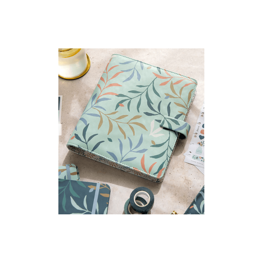 A5 Botanical Mint Organiser