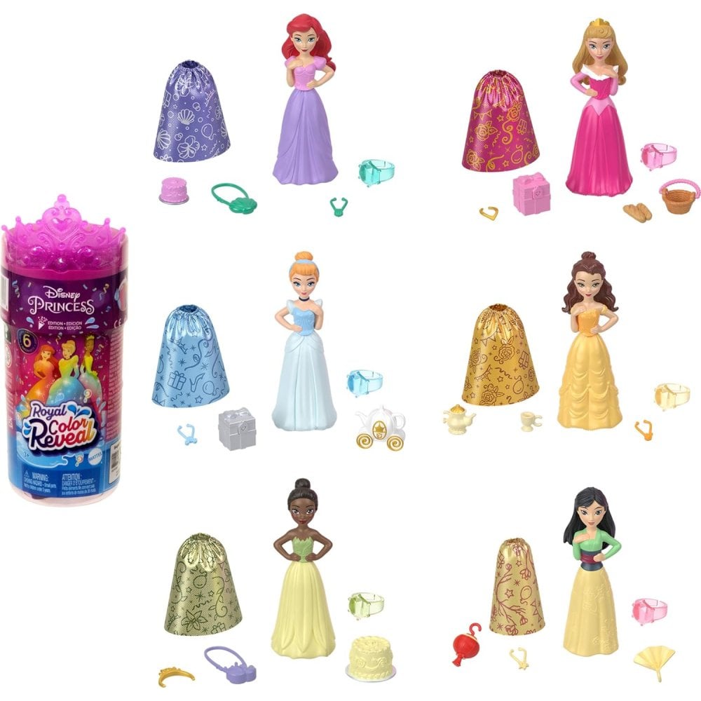 Disney Princess Royal Color Reveal® Small Doll Assortment Cdu