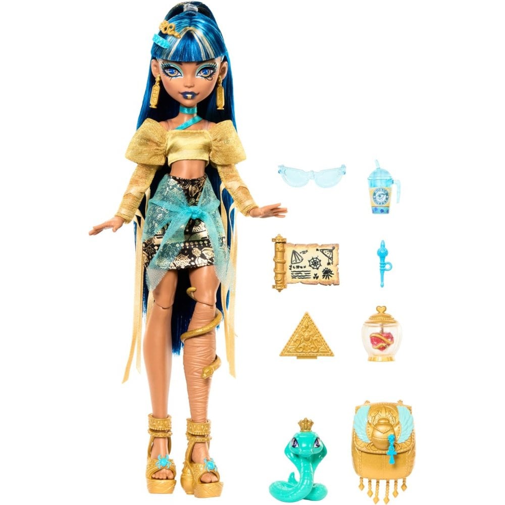 Monster High Cleo de Nile Doll w/Hissette