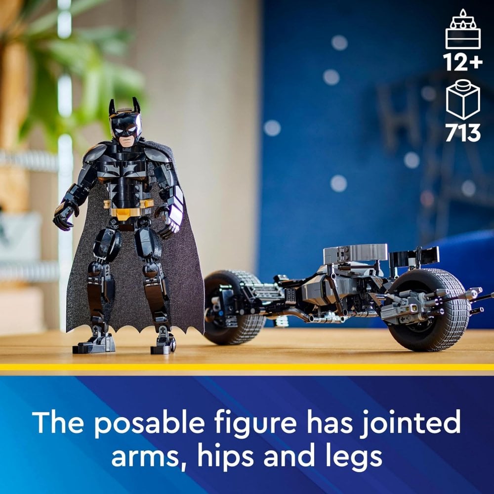 Batman™ Construction Figure and the Bat-Pod Bike