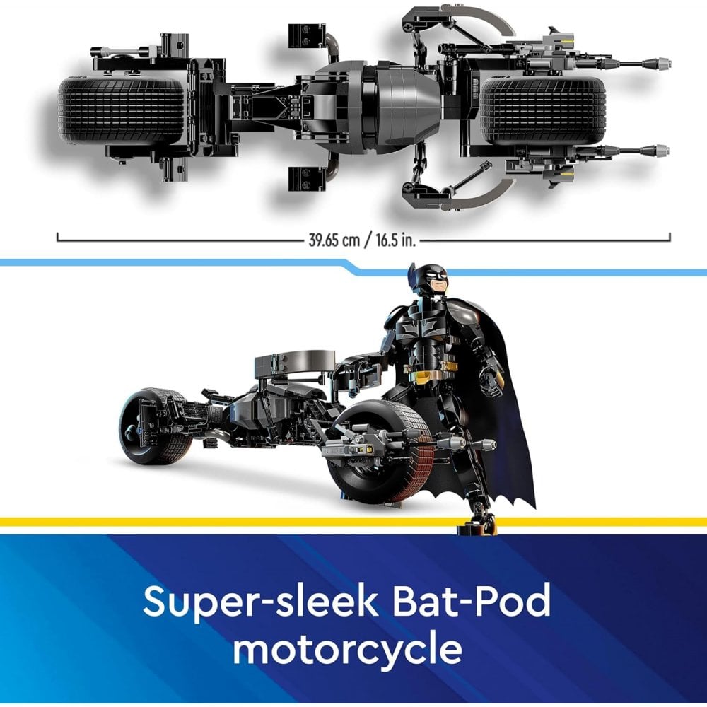 Batman™ Construction Figure and the Bat-Pod Bike