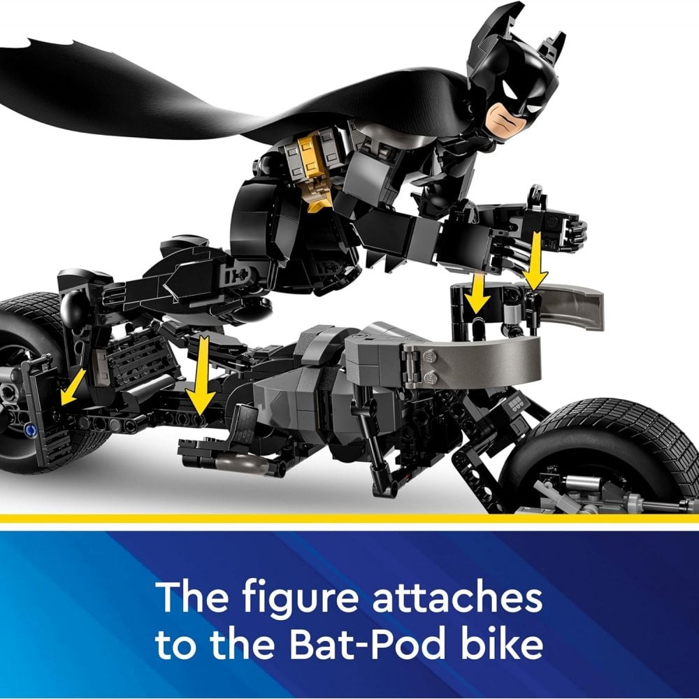 Batman™ Construction Figure and the Bat-Pod Bike
