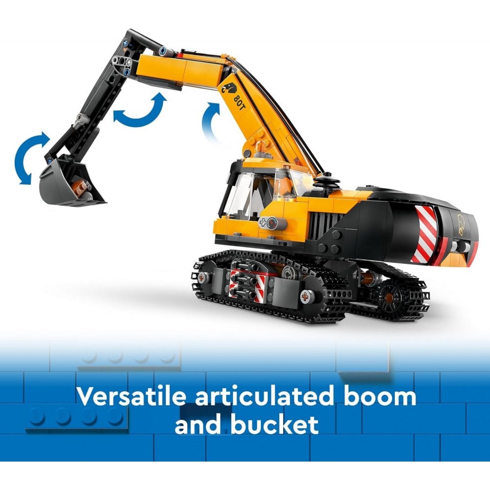 Yellow Construction Excavator