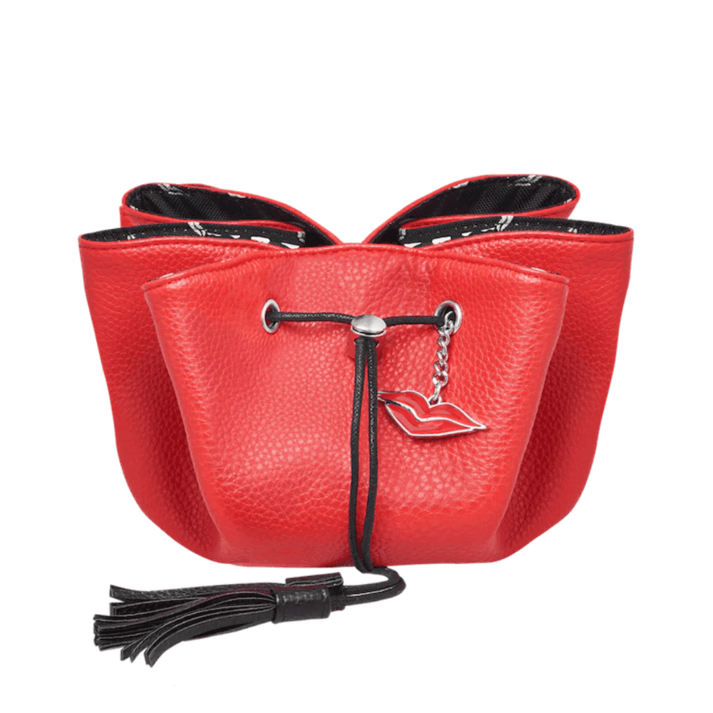 Lay Flat Makeup Bag in Faux Leather
