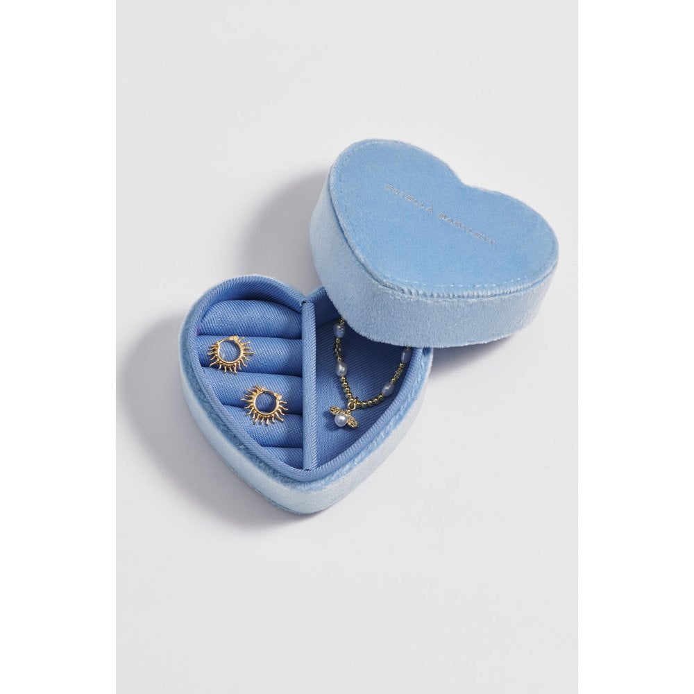 Blue Velvet Mini Heart Box
