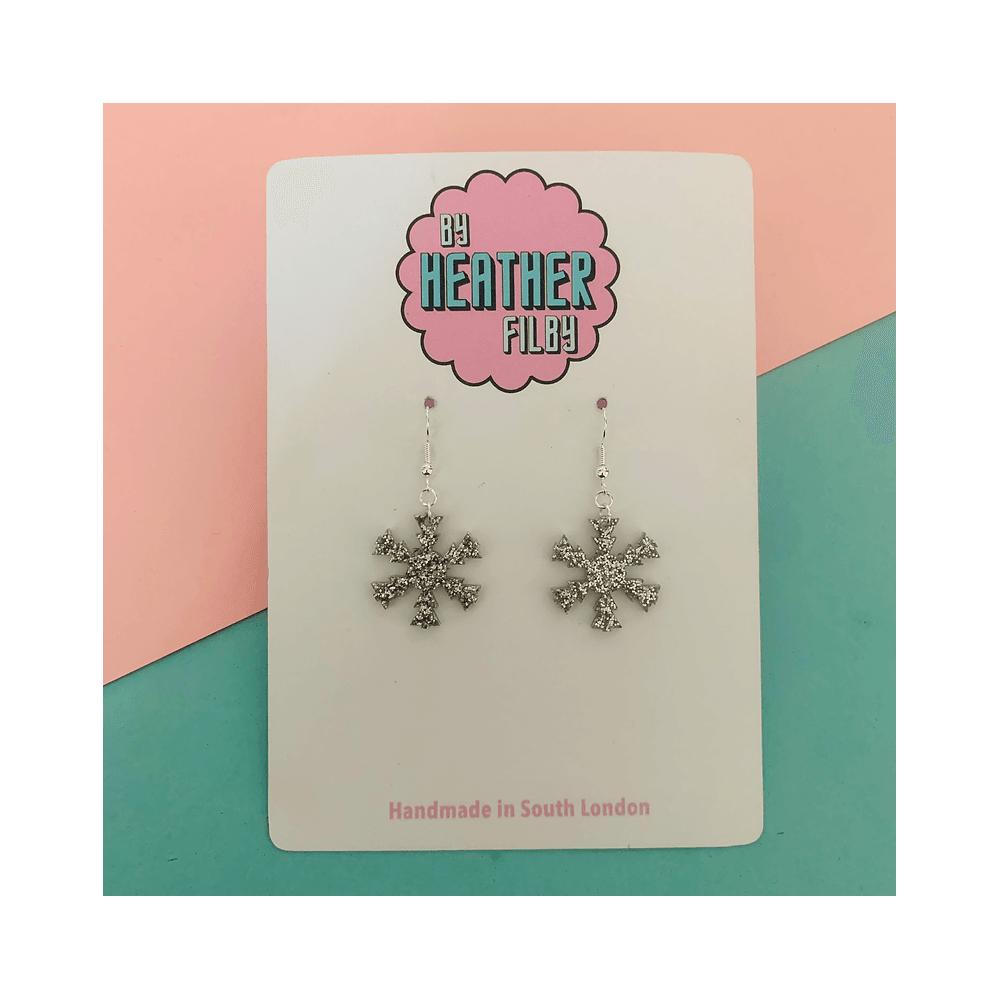 Silver snowflakes