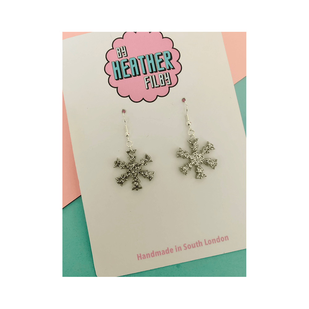 Silver snowflakes