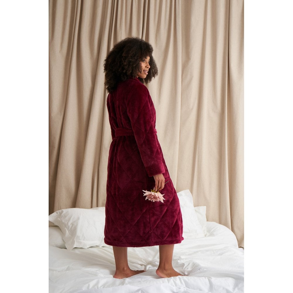 Quilted Velour Robe