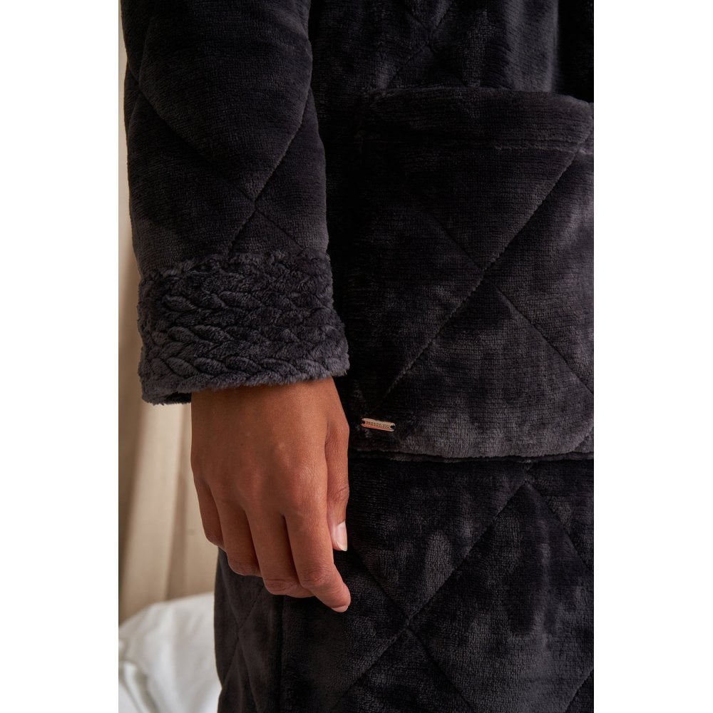 Quilted Velour Robe
