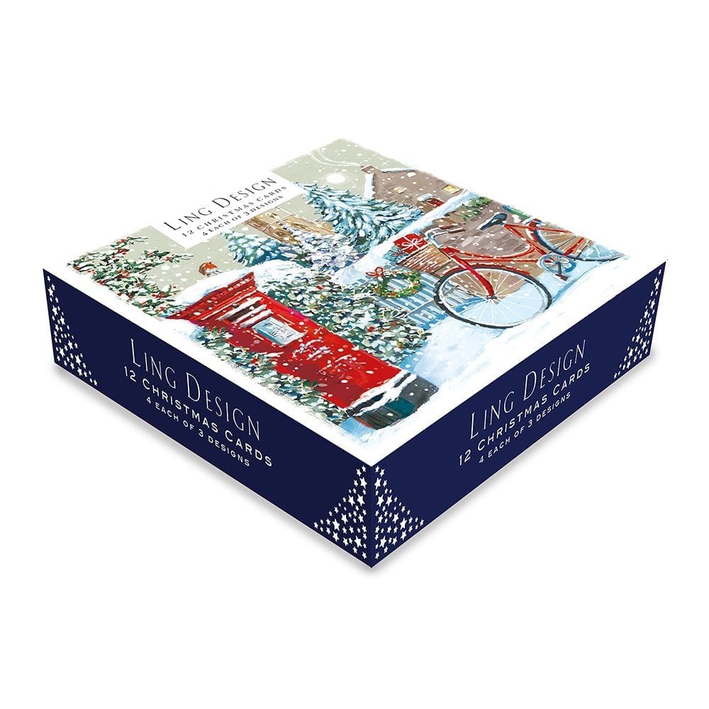 Christmas in the Village Box of 12 Christmas Cards