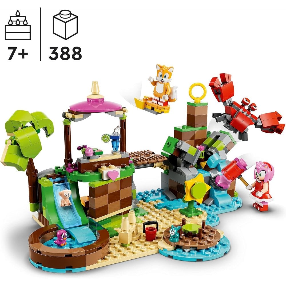 onic the Hedgehog Amy's Animal Rescue Island Playset