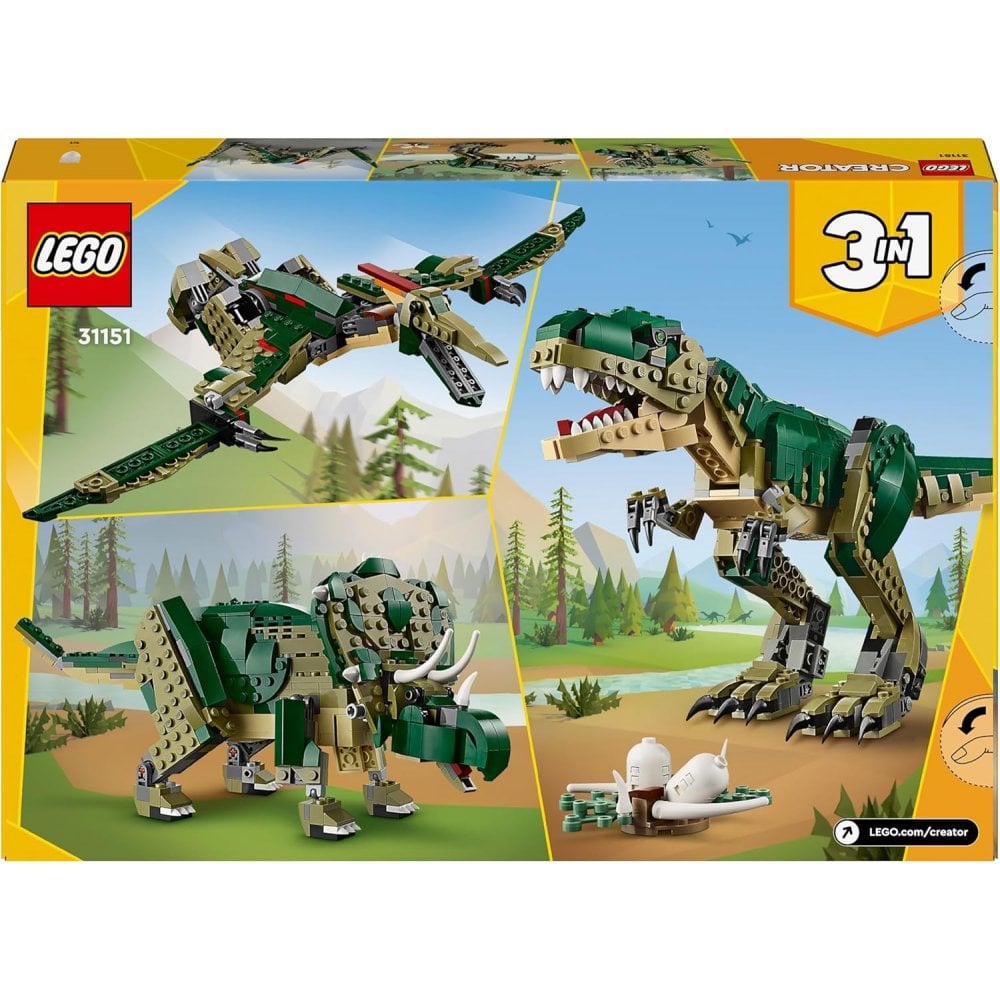 3in1 T. rex to Triceratops to Pterodactyl Toys