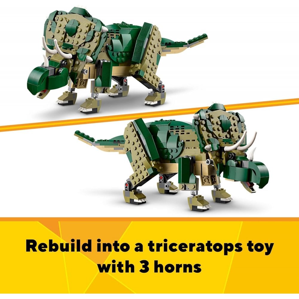 3in1 T. rex to Triceratops to Pterodactyl Toys