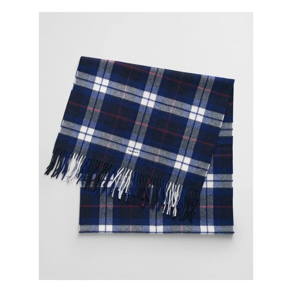 Checked Wool Scarf