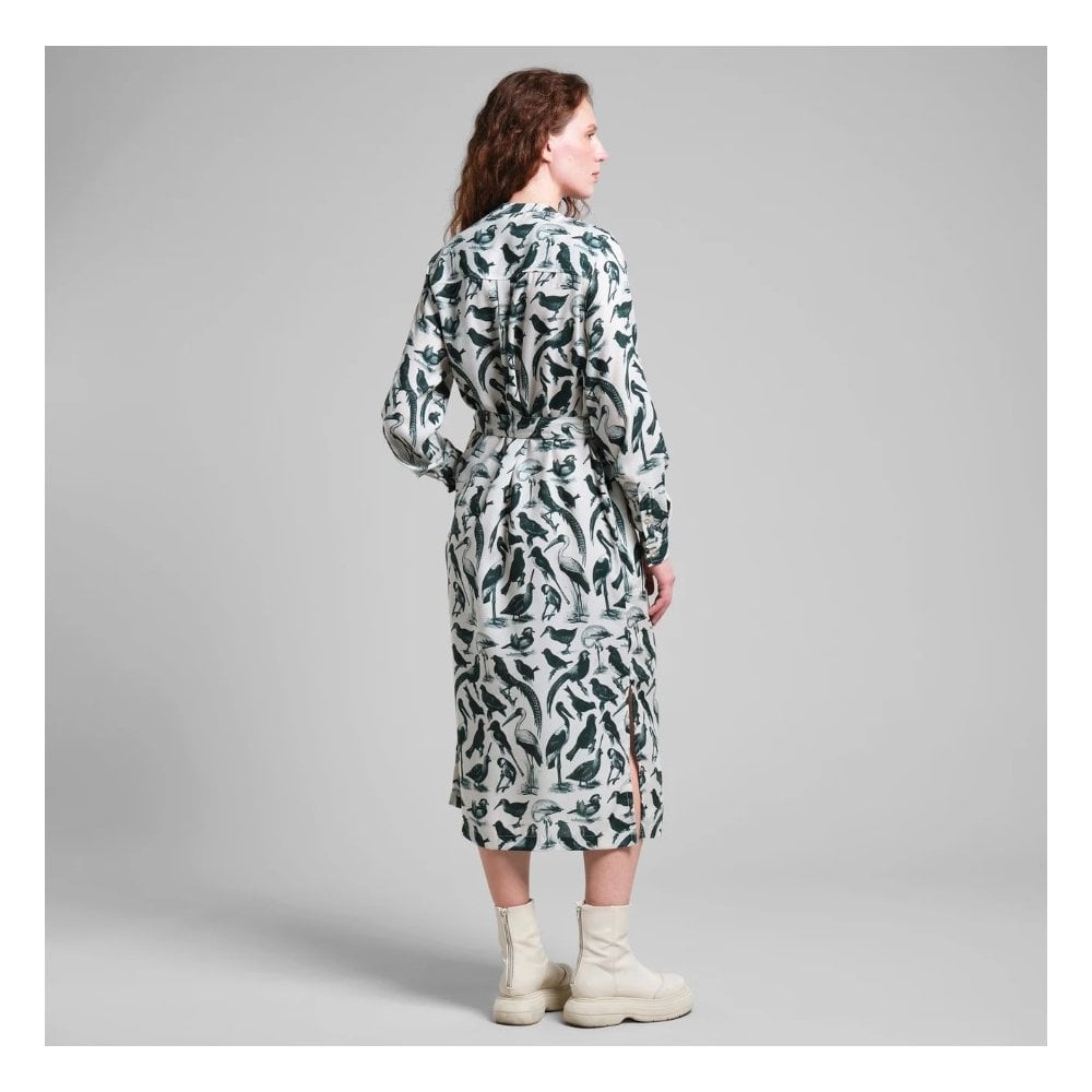 Shirt Dress Falsterbo Birds Green