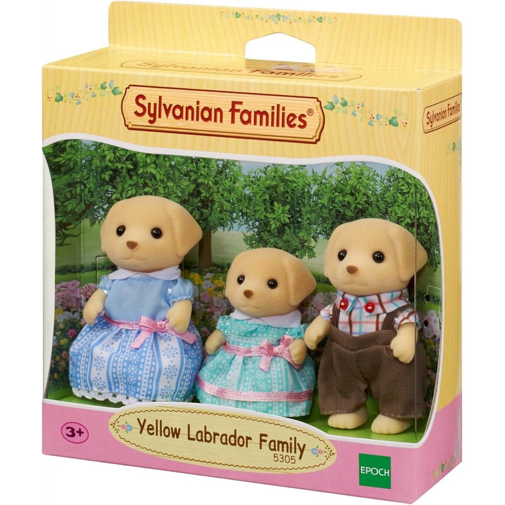 Yellow Labrador Family (3 Figures)