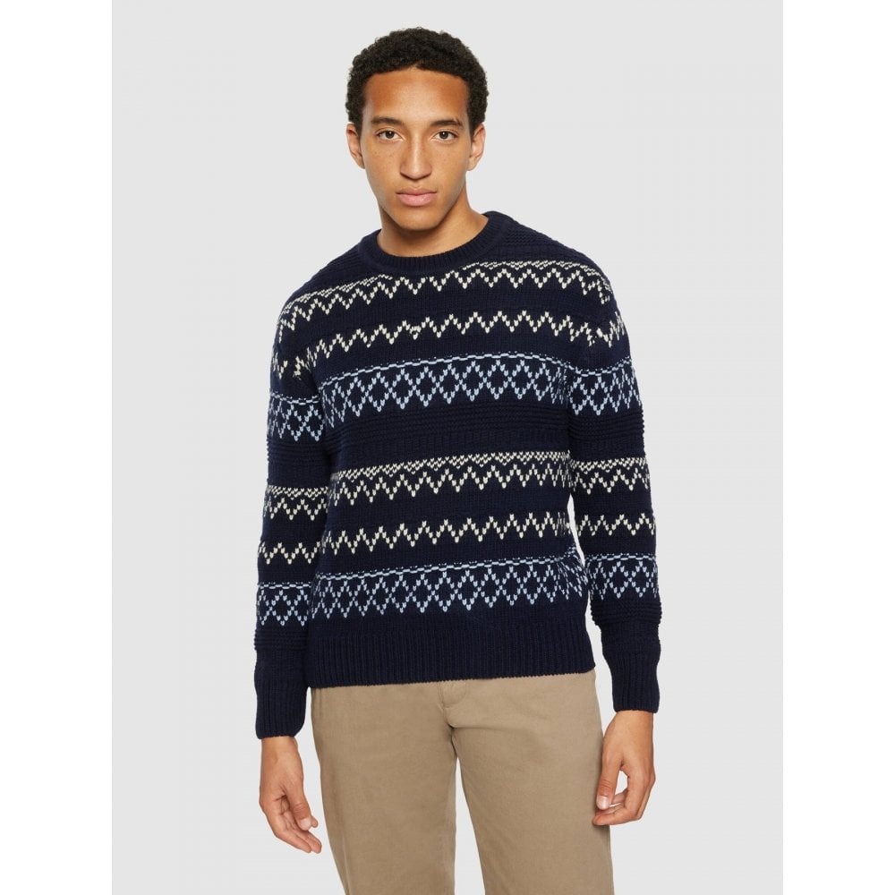 Knitted Pattern Crew Neck - RWS