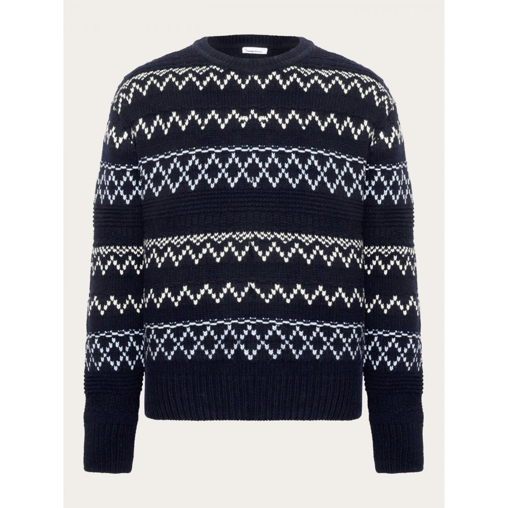 Knitted Pattern Crew Neck - RWS