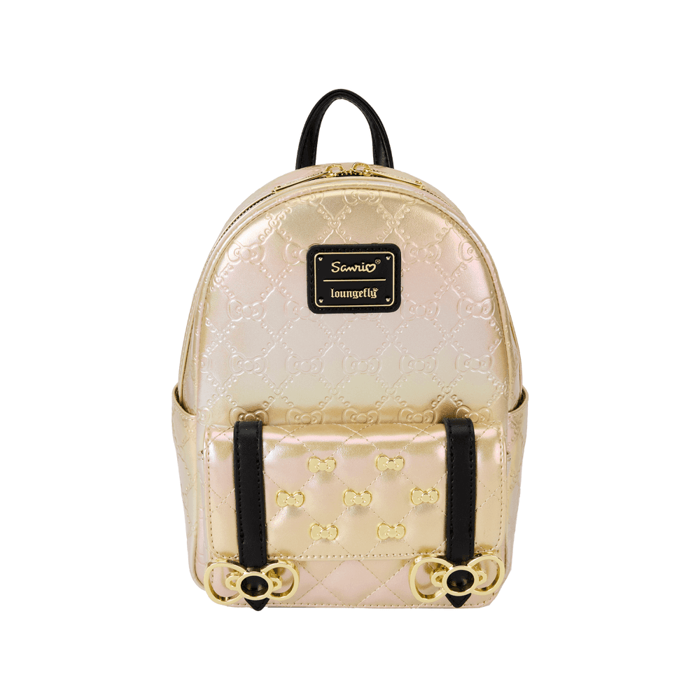 Sanrio Hello Kitty 50th Anniversary Metallic Gold Mini Backpack