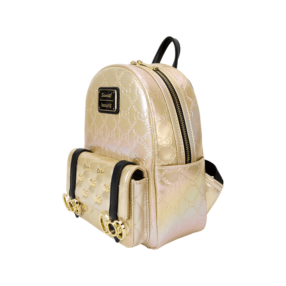 Sanrio Hello Kitty 50th Anniversary Metallic Gold Mini Backpack