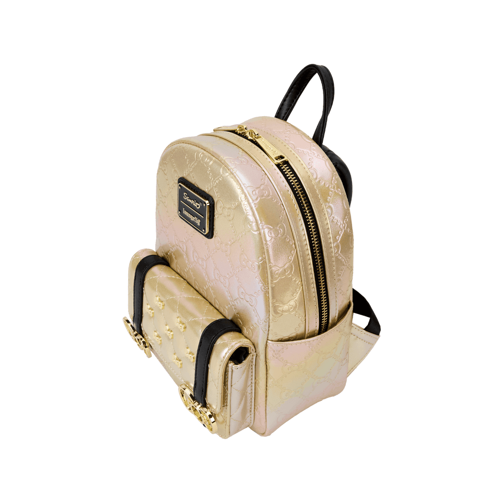 Sanrio Hello Kitty 50th Anniversary Metallic Gold Mini Backpack