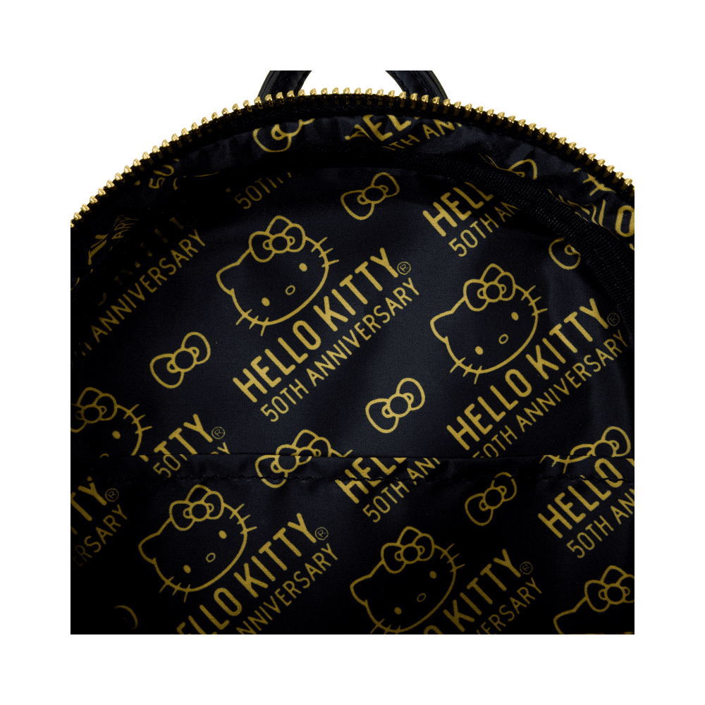 Sanrio Hello Kitty 50th Anniversary Metallic Gold Mini Backpack
