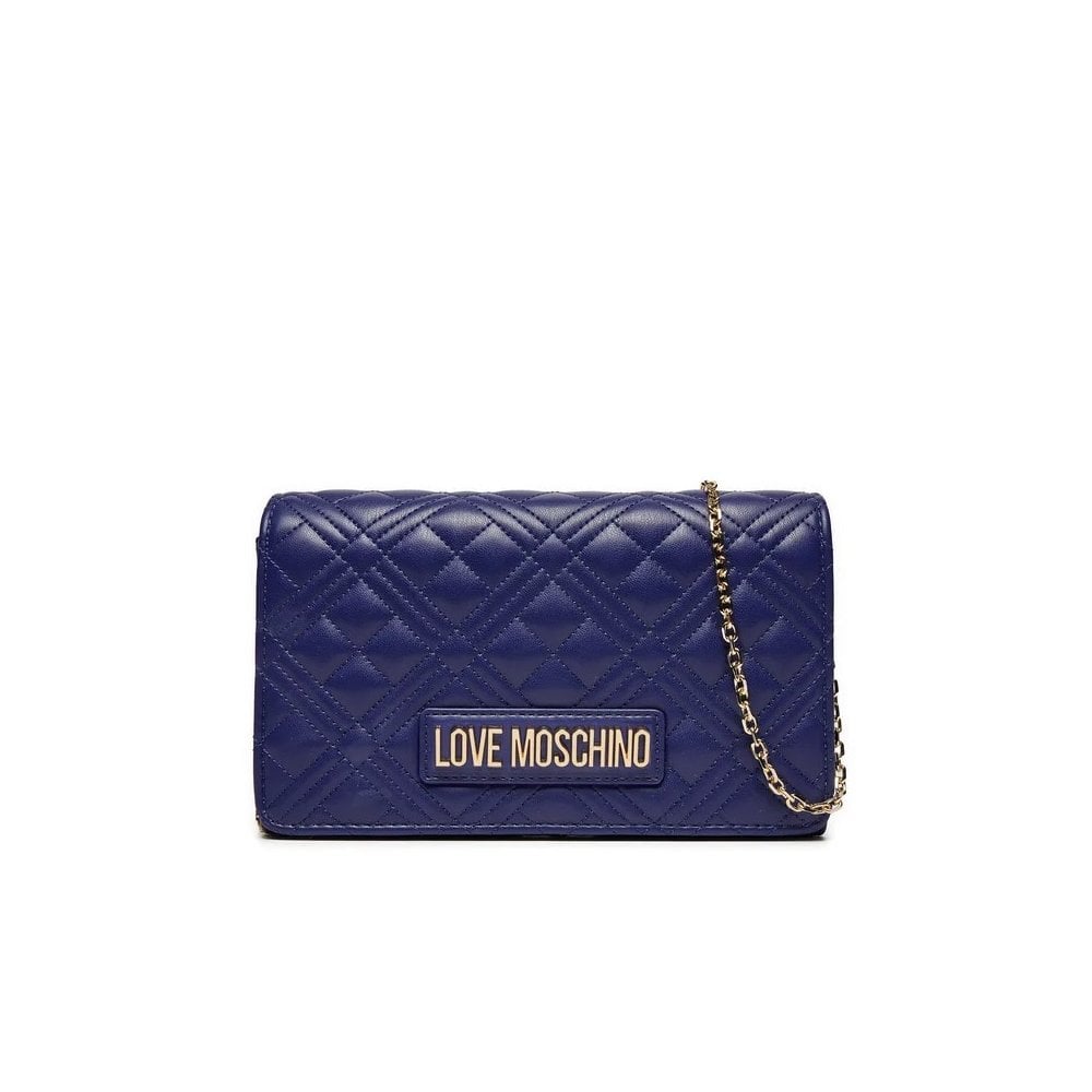 Quilted Shoulder Purse With Metal Chain