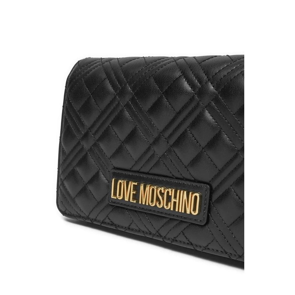 Quilted Shoulder Purse With Metal Chain