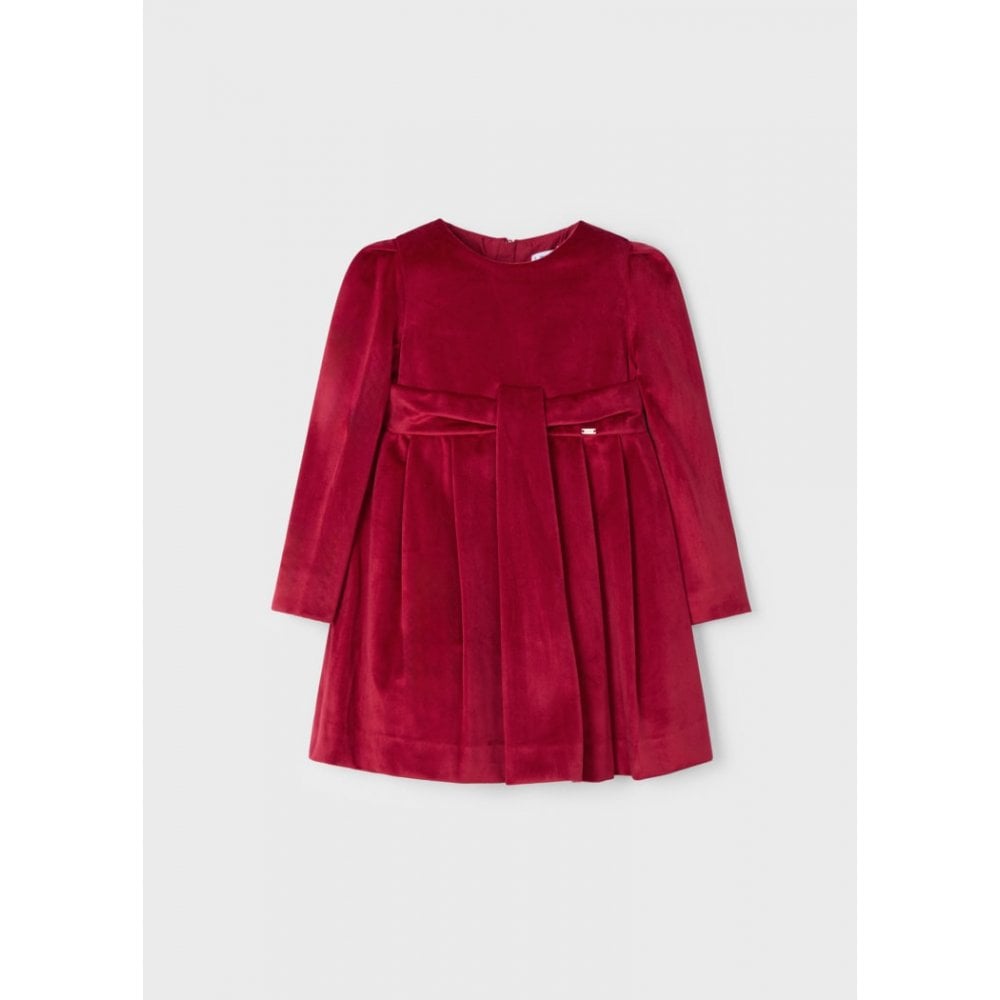 Pleated Velvet Dress