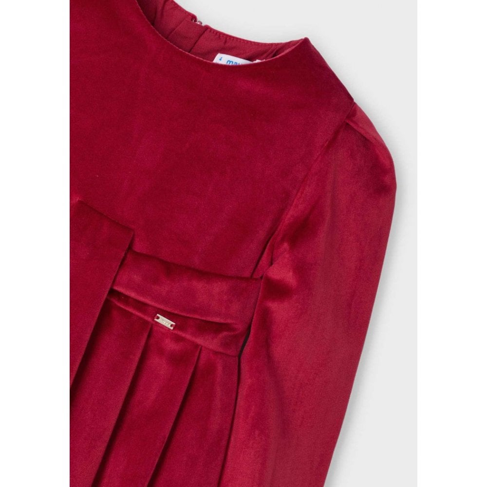 Pleated Velvet Dress