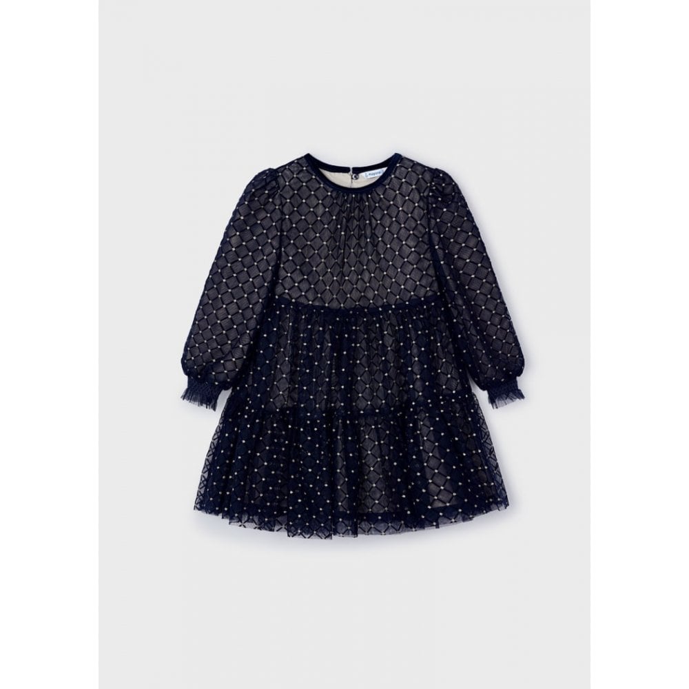 Printed Tulle Dress