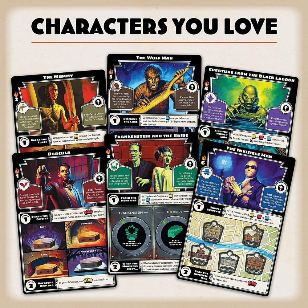 Horrified: Universal Monsters Board Game