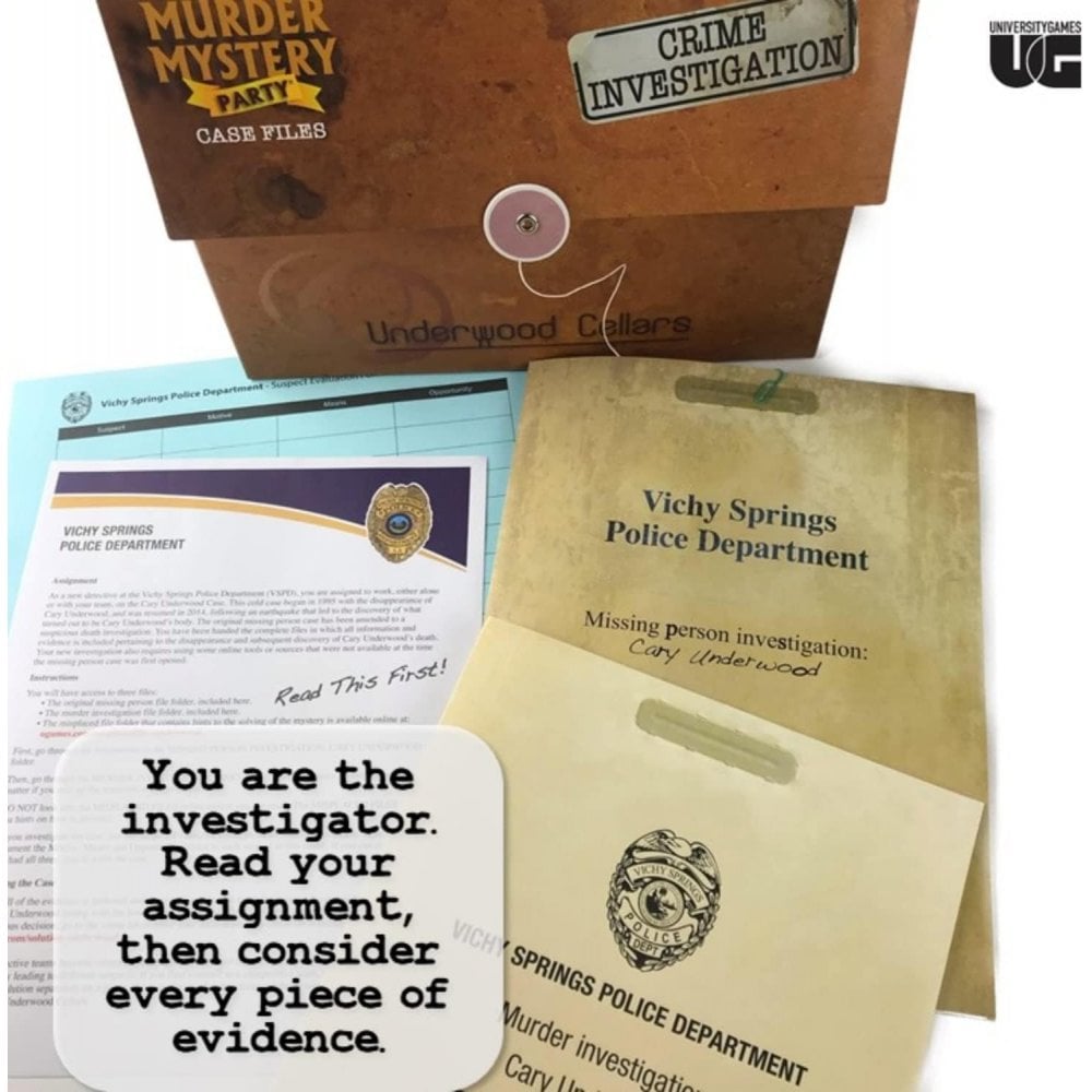 Murder Mystery Case Files - Underwood Cellars