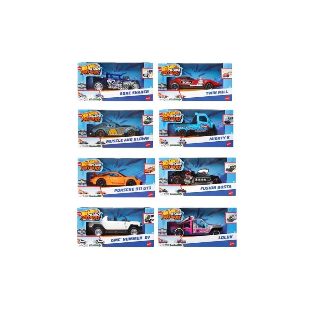 Hot Wheels Pull-Back Speeders Asst