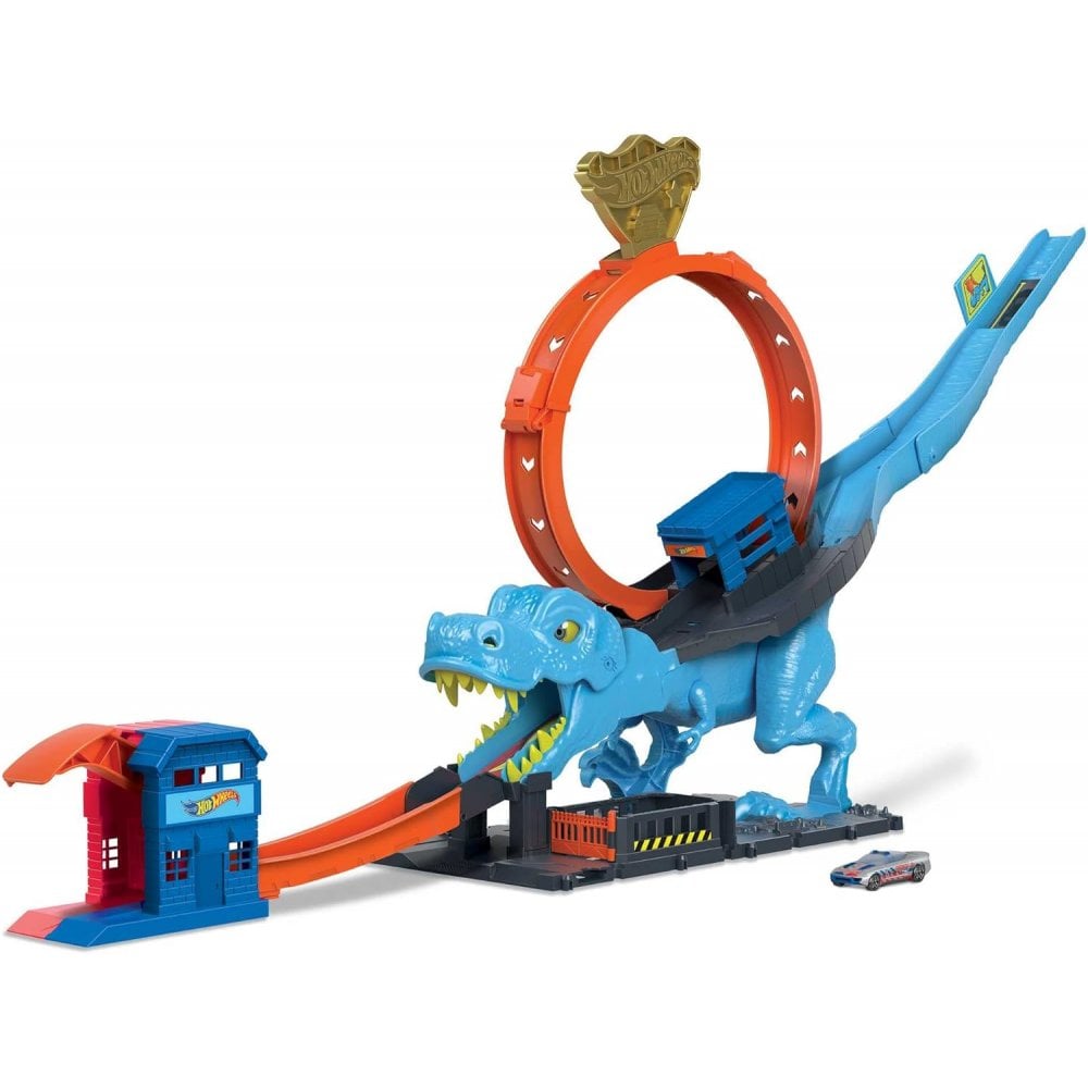 Hot Wheels City T Rex Chomp Down Play Set