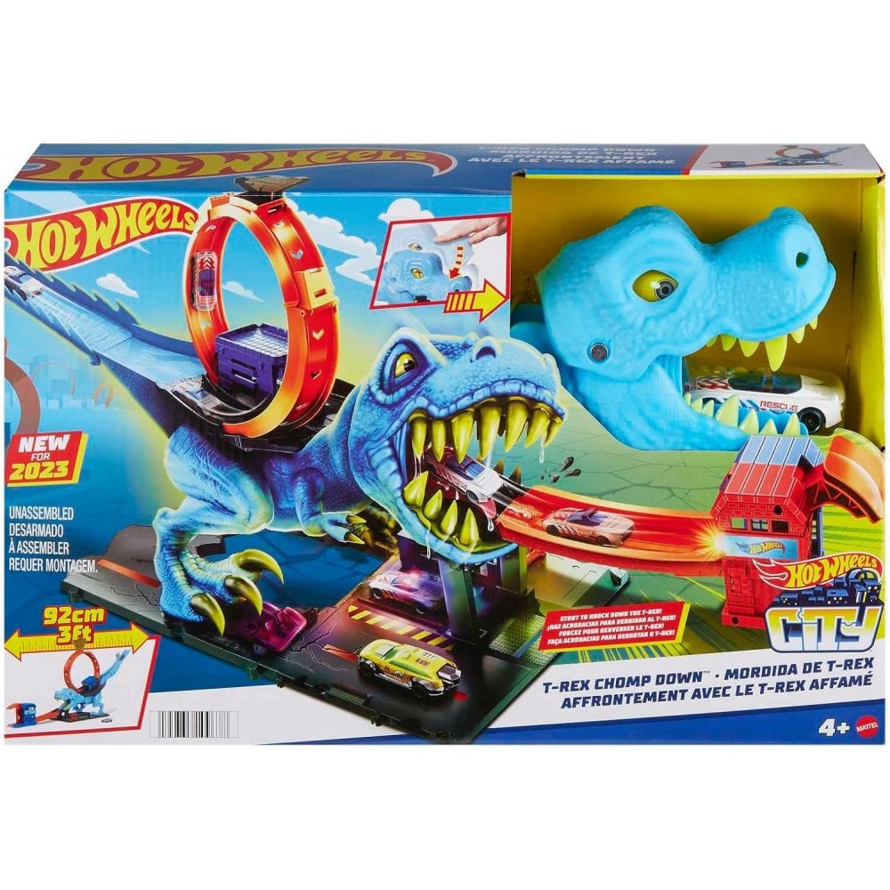 Hot Wheels City T Rex Chomp Down Play Set