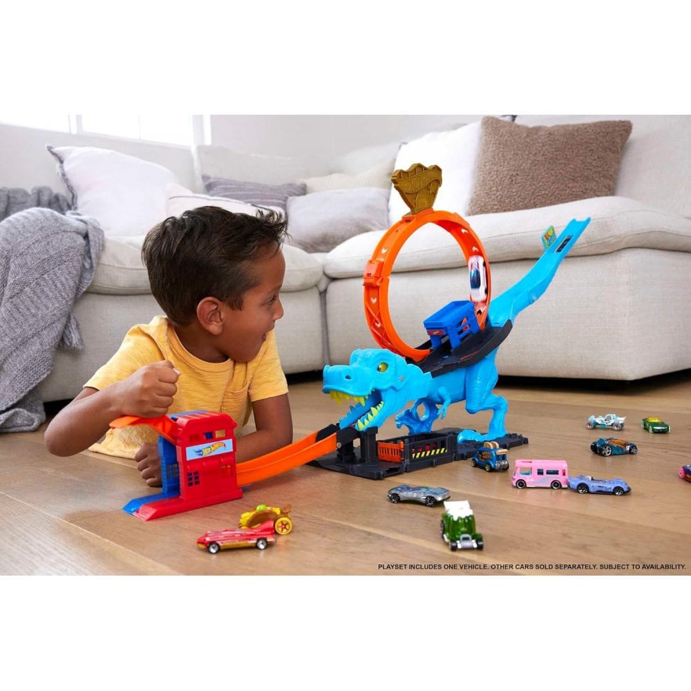 Hot Wheels City T Rex Chomp Down Play Set