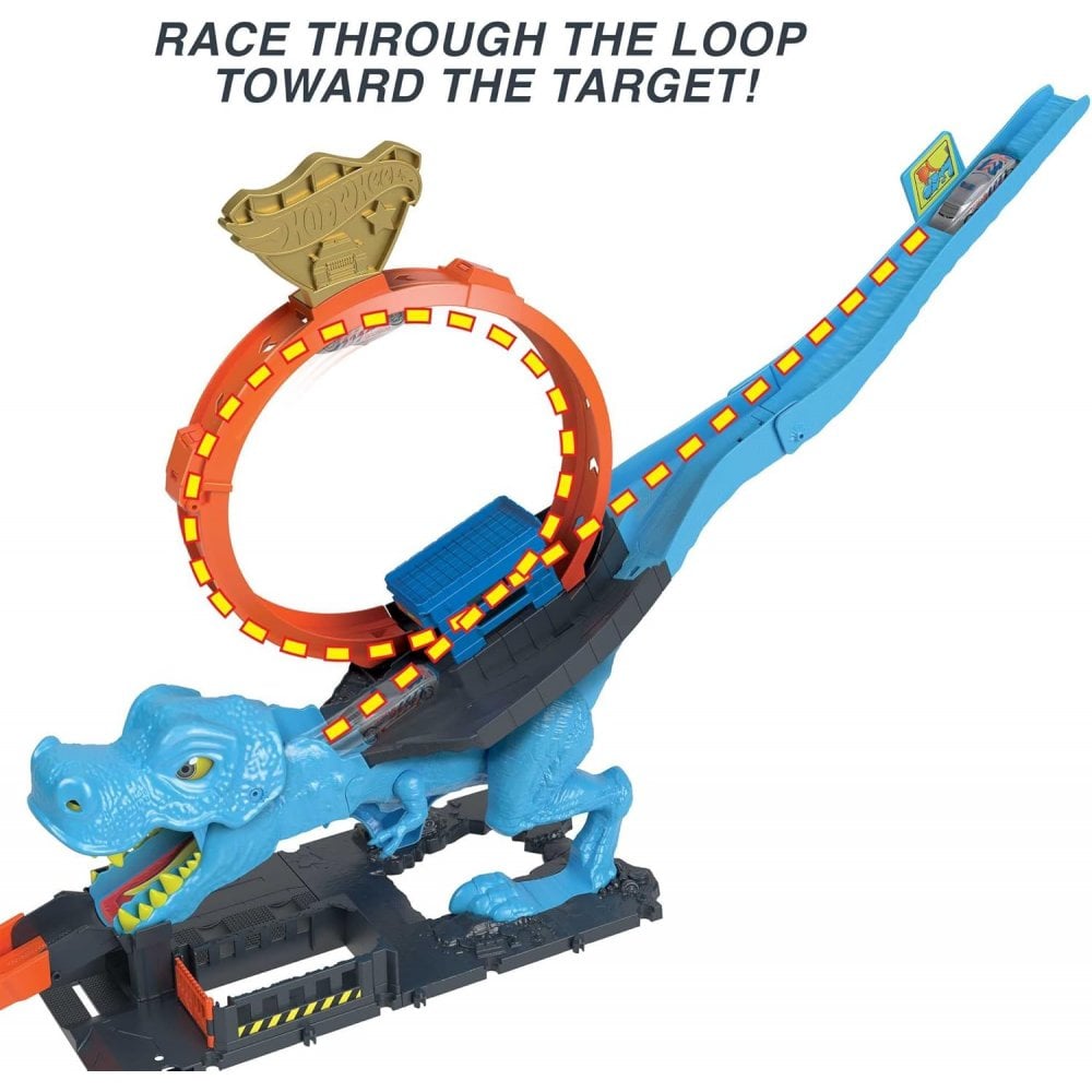 Hot Wheels City T Rex Chomp Down Play Set