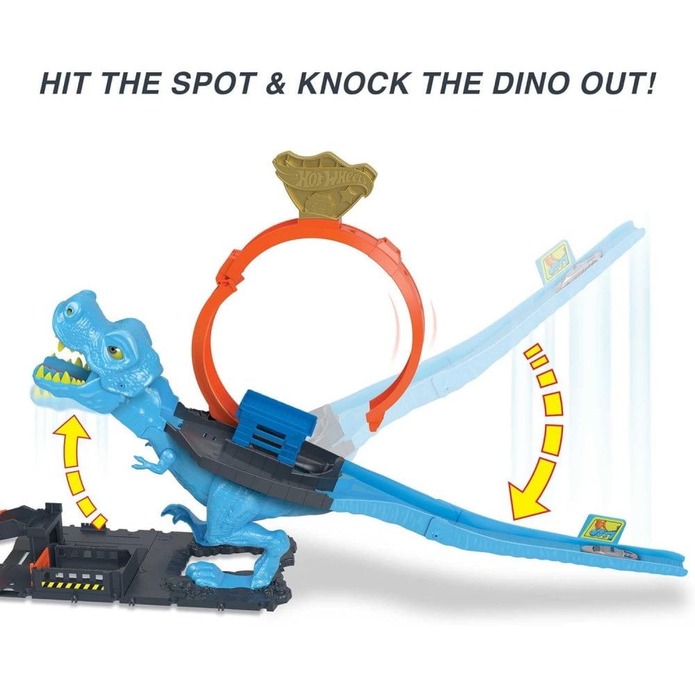 Hot Wheels City T Rex Chomp Down Play Set
