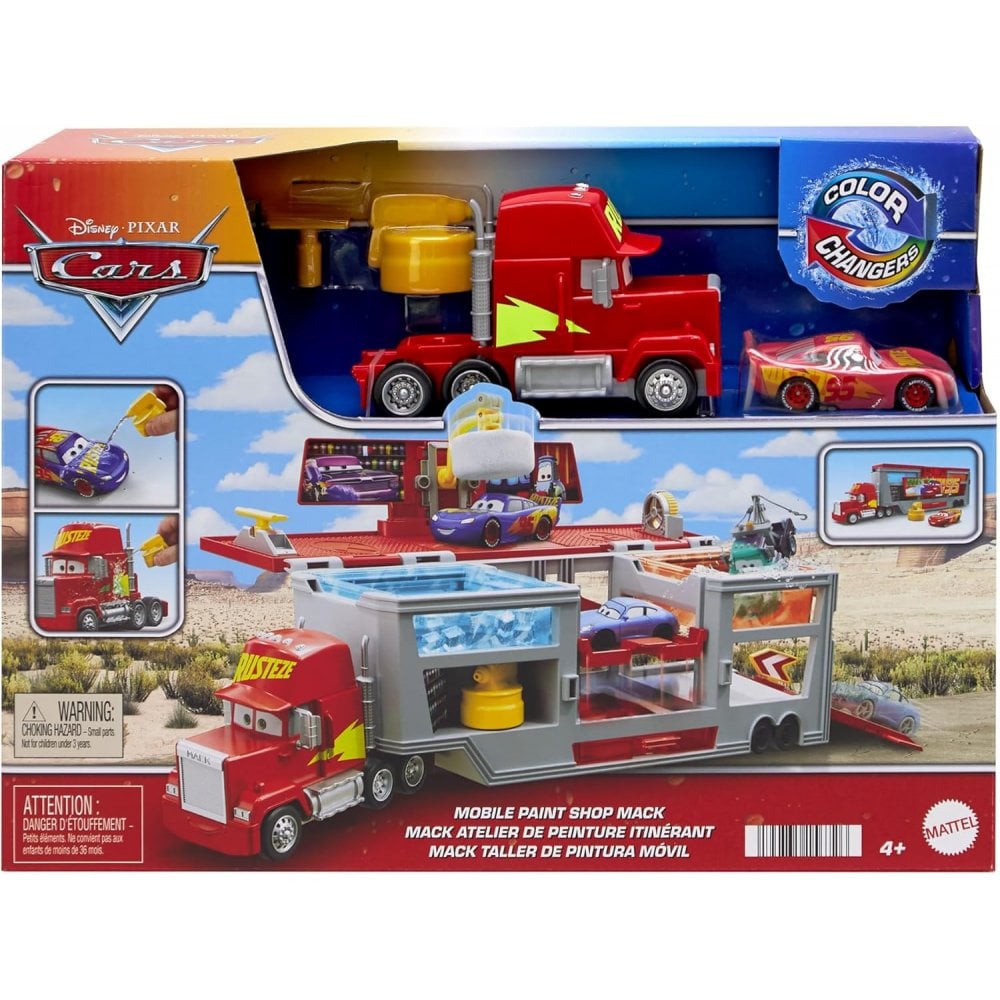 Disney And Pixar Color Changers Mobile Paint Shop Mack Playset