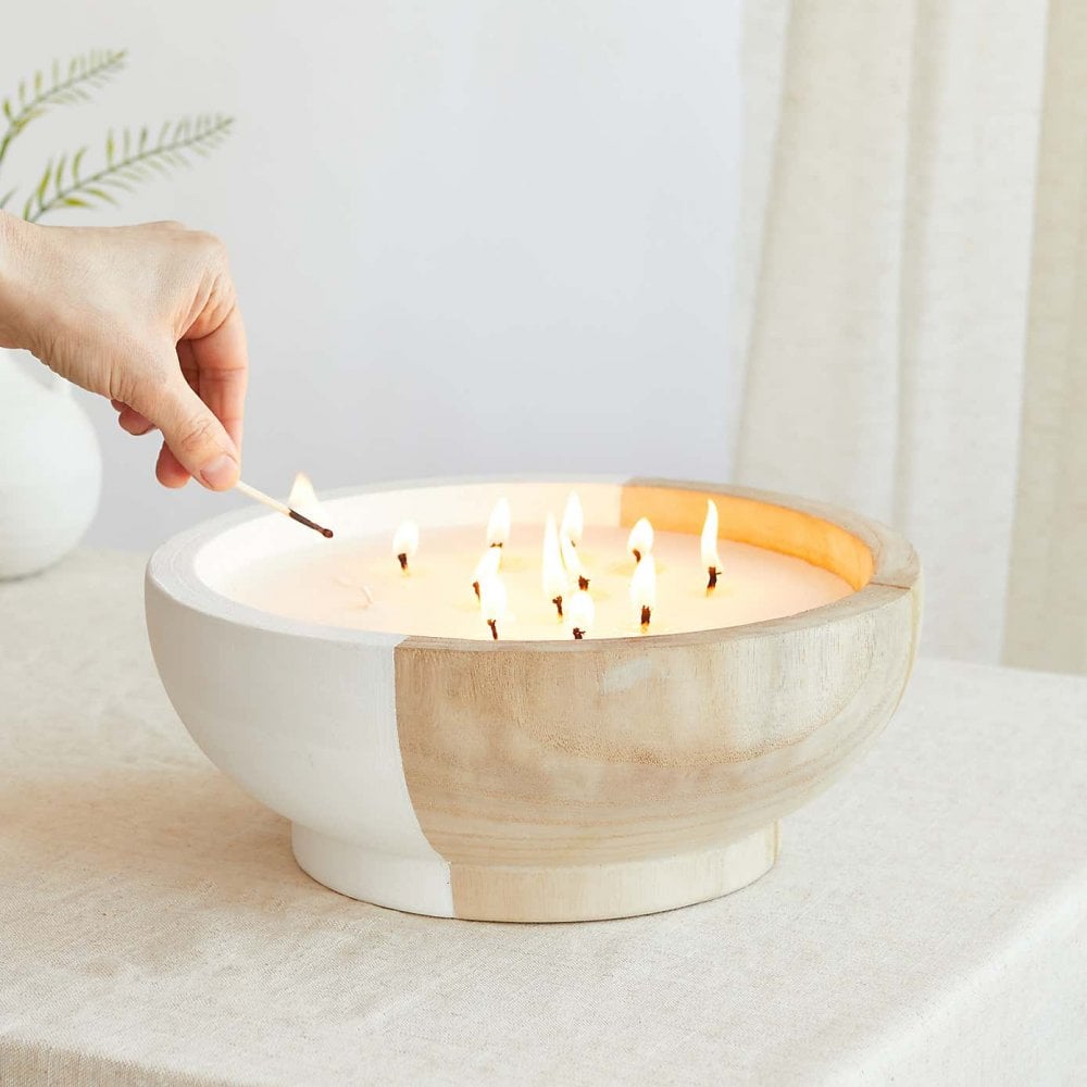 Scandi Driftwood Sandalwood & Musk Multi Wick Bowl Candle
