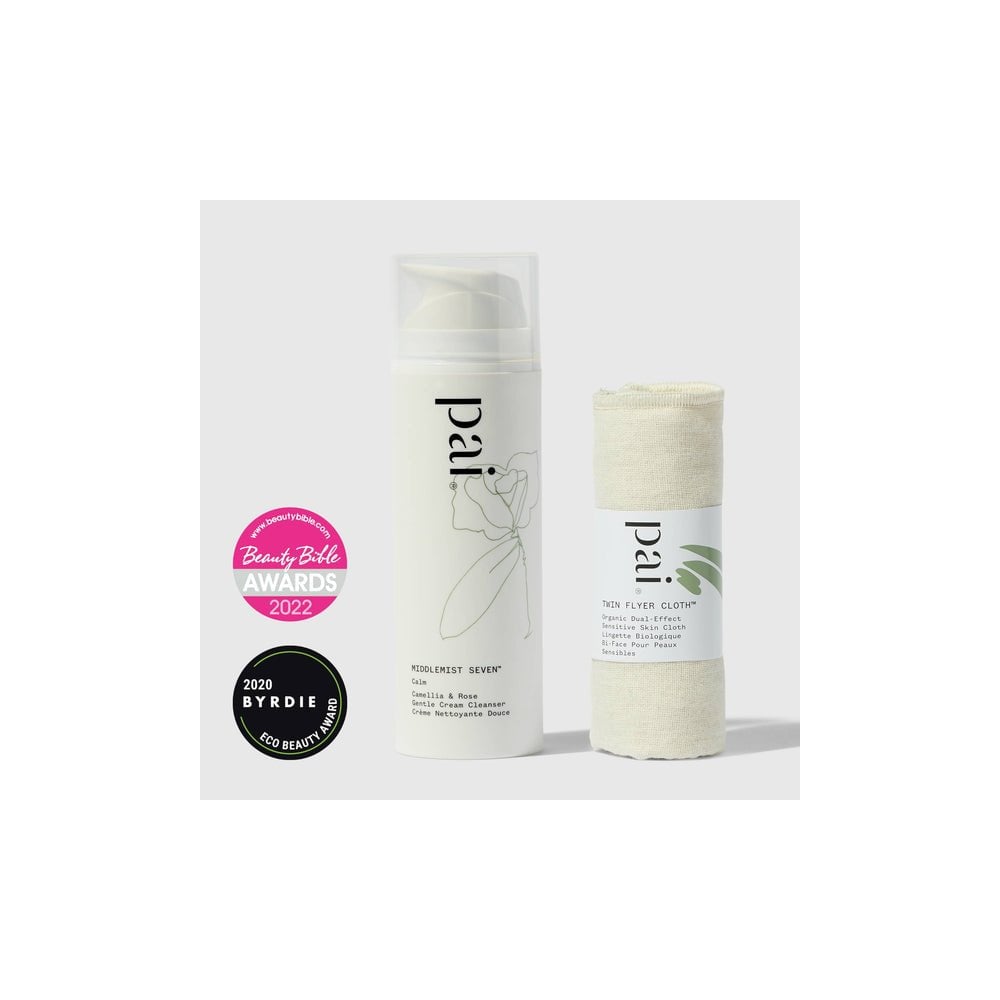 Middlemist Seven Gentle Cream Cleanser and Cloth for Sensitive Skin - 150ml