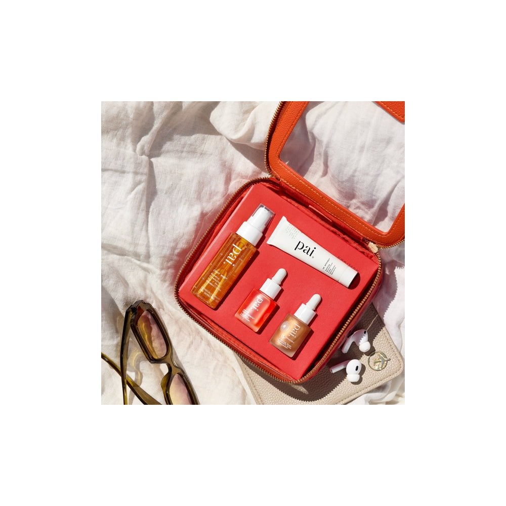 Try Pai Kit - Cleansing Oil 28ml, Moisturiser 10ml, Bronzing Drops 10ml, Face Oil 10ml with Travel Case