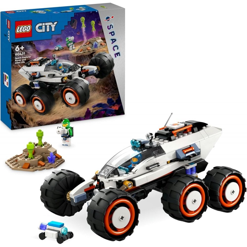 City Space Explorer Rover and Alien Life Building Toys Set