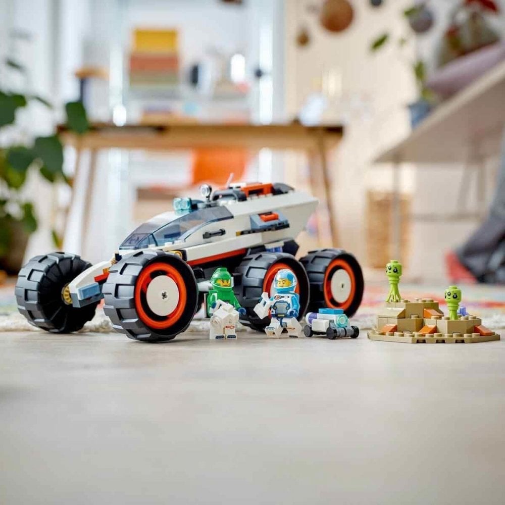City Space Explorer Rover and Alien Life Building Toys Set