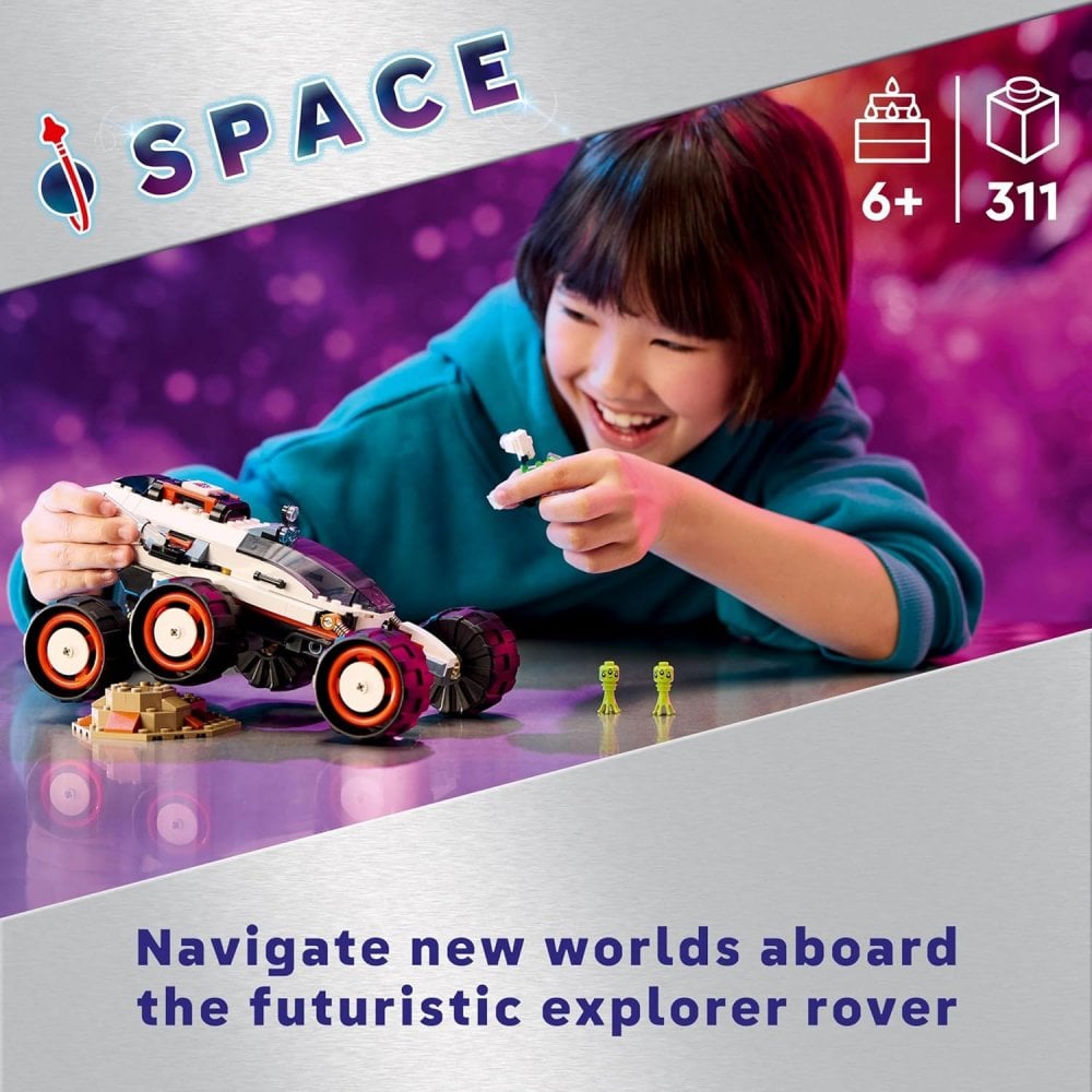 City Space Explorer Rover and Alien Life Building Toys Set